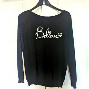 Rain & Rose Black Sweater  - size small